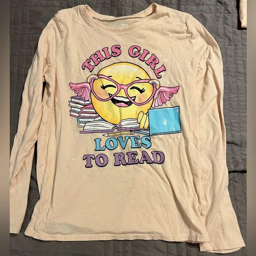 The Children’s Place Girl’s Long Sleeve Shirt, XL (14)